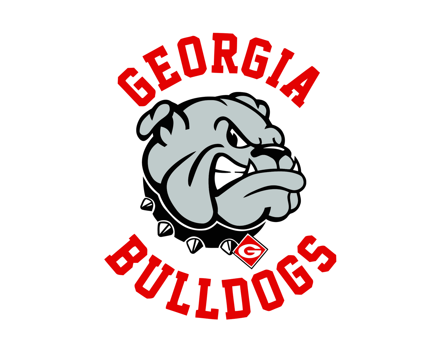 Georgia Bulldogs with the newish mascot