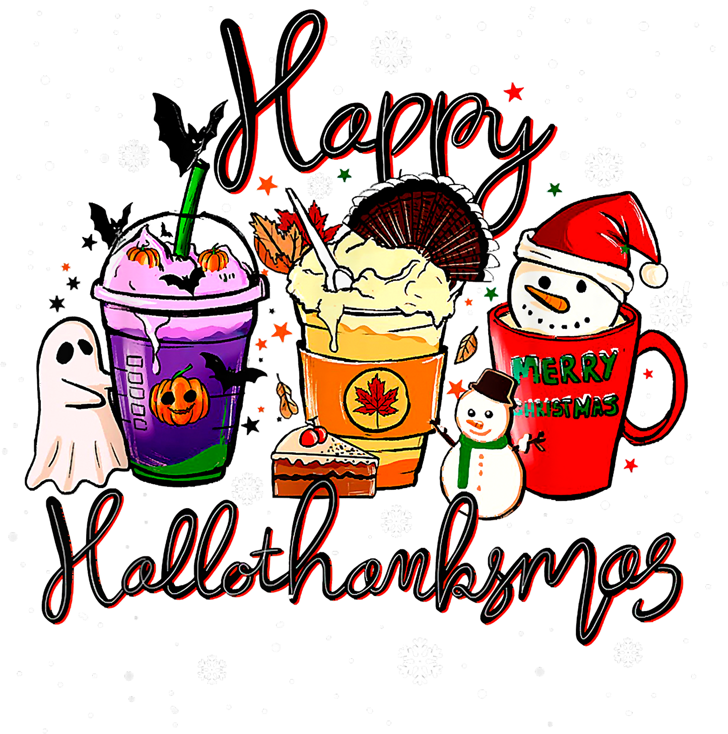 Pumpkin, Leaf, Merry Christmas