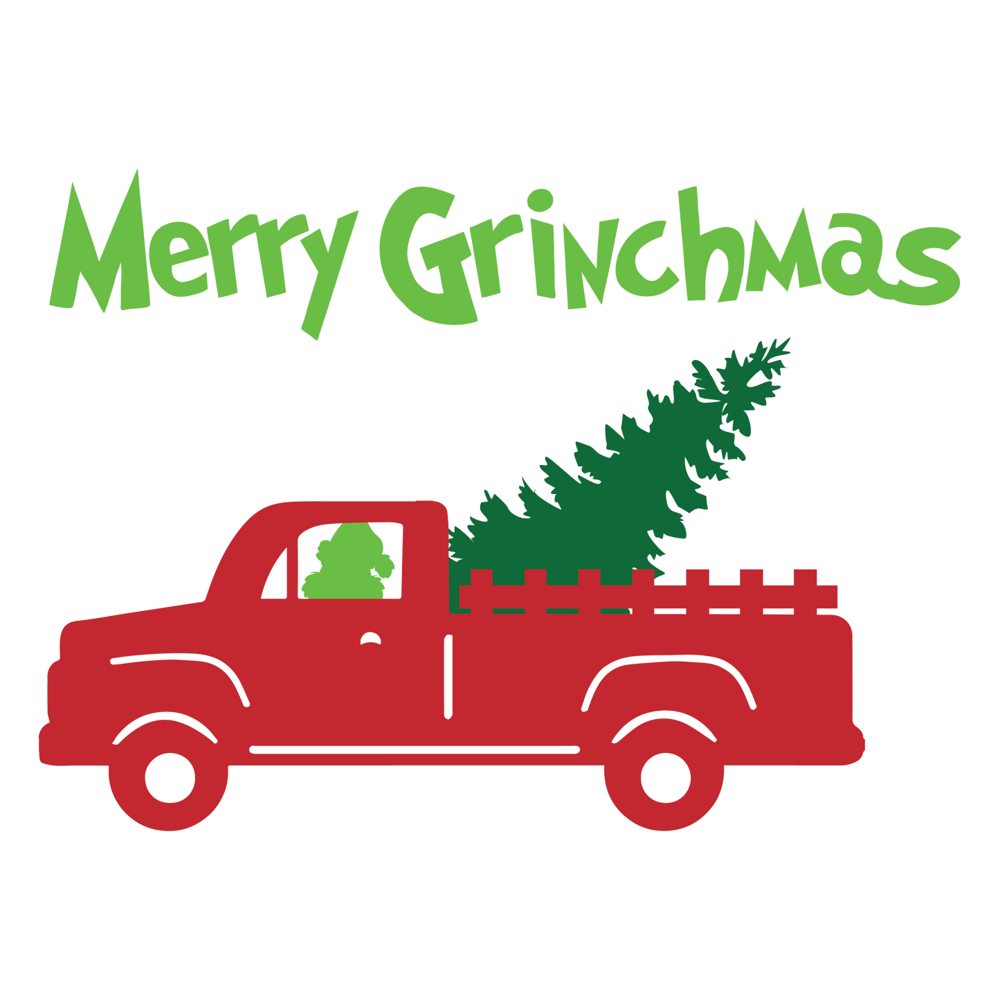 Merry Grinchmas Truck with Tree