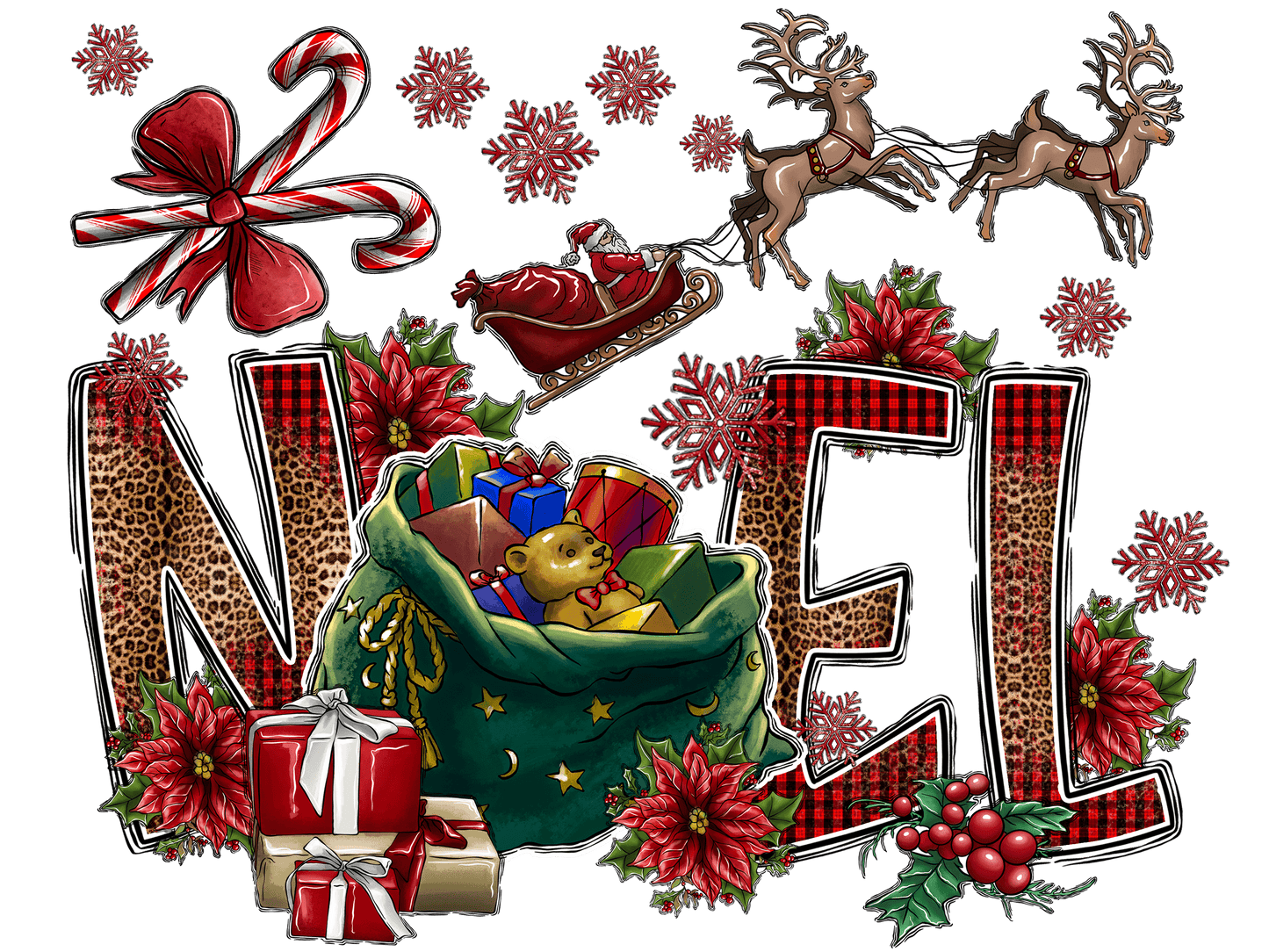 Noel with Santa's Sleigh