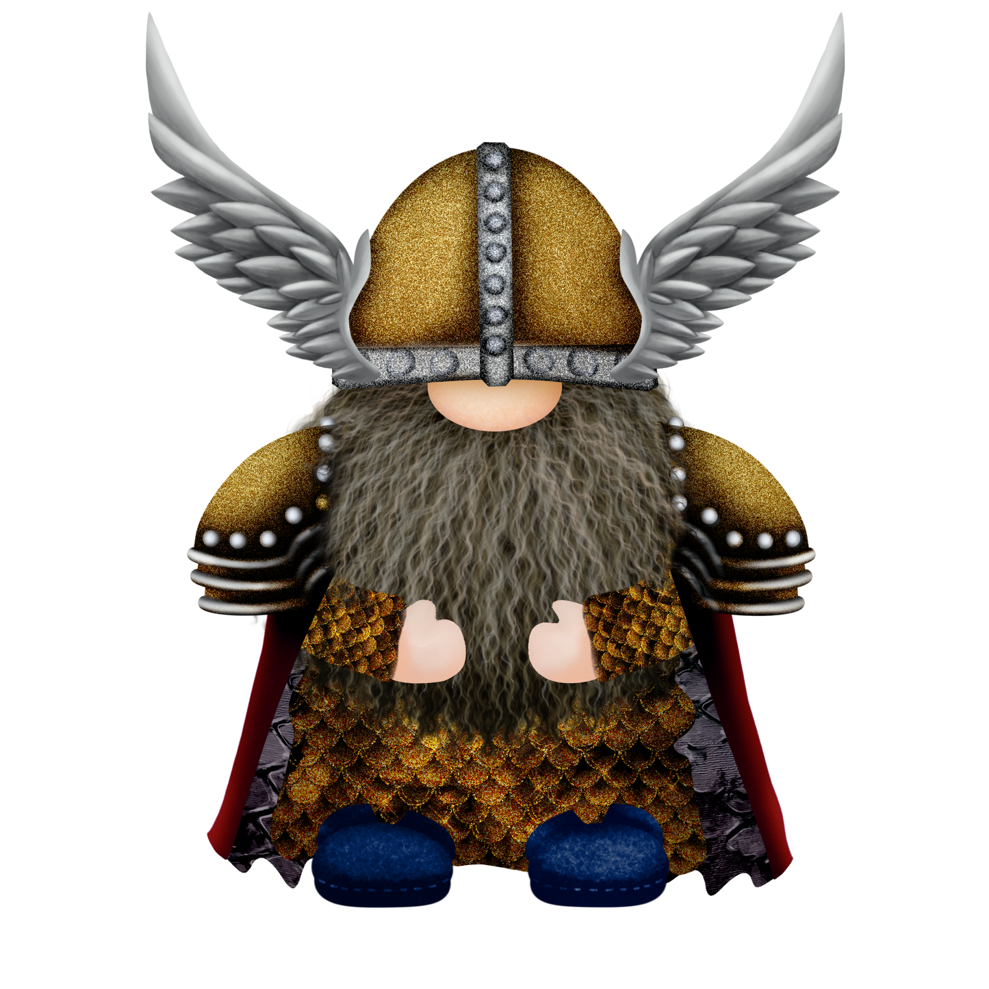 Gnome with Helmet Wings