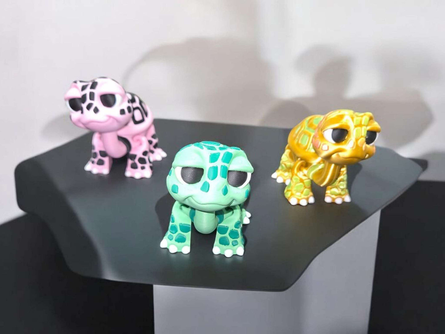 Cute articulated turtles