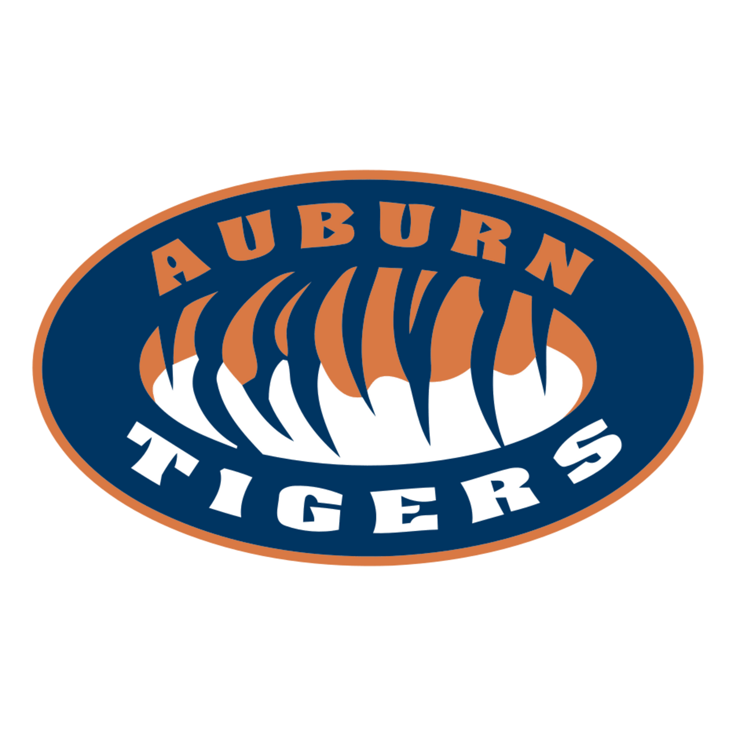Oval Auburn Tigers logo Alternative
