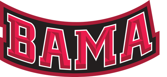 Bama curved logo