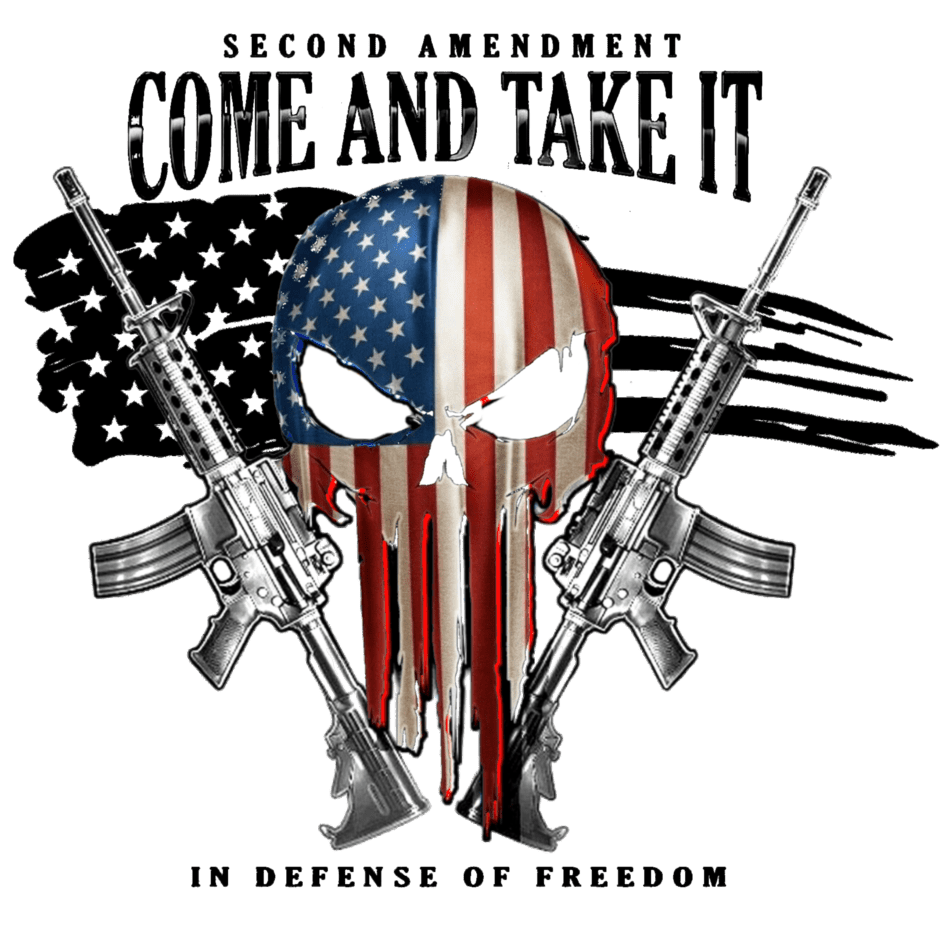 Come and Take It with Punisher Skull - White Eyes