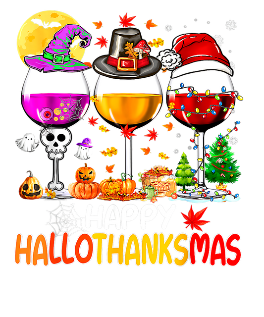 Wine Glasses Witches Hat, Pilgrim Hat, Santa Hat