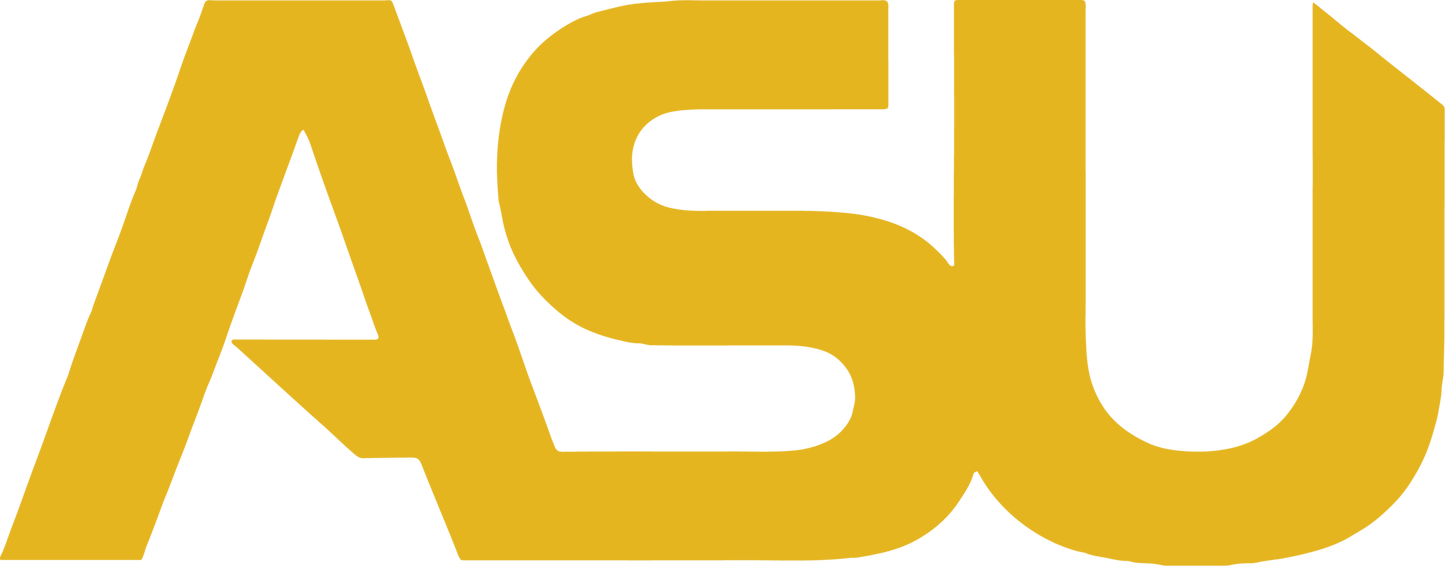 Alabama State Hornets logo in Yellow