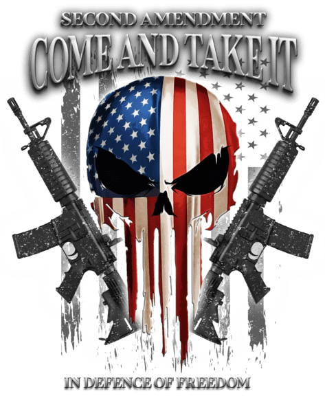 Copy of Come and Take It with Punisher Skull - Black Eyes