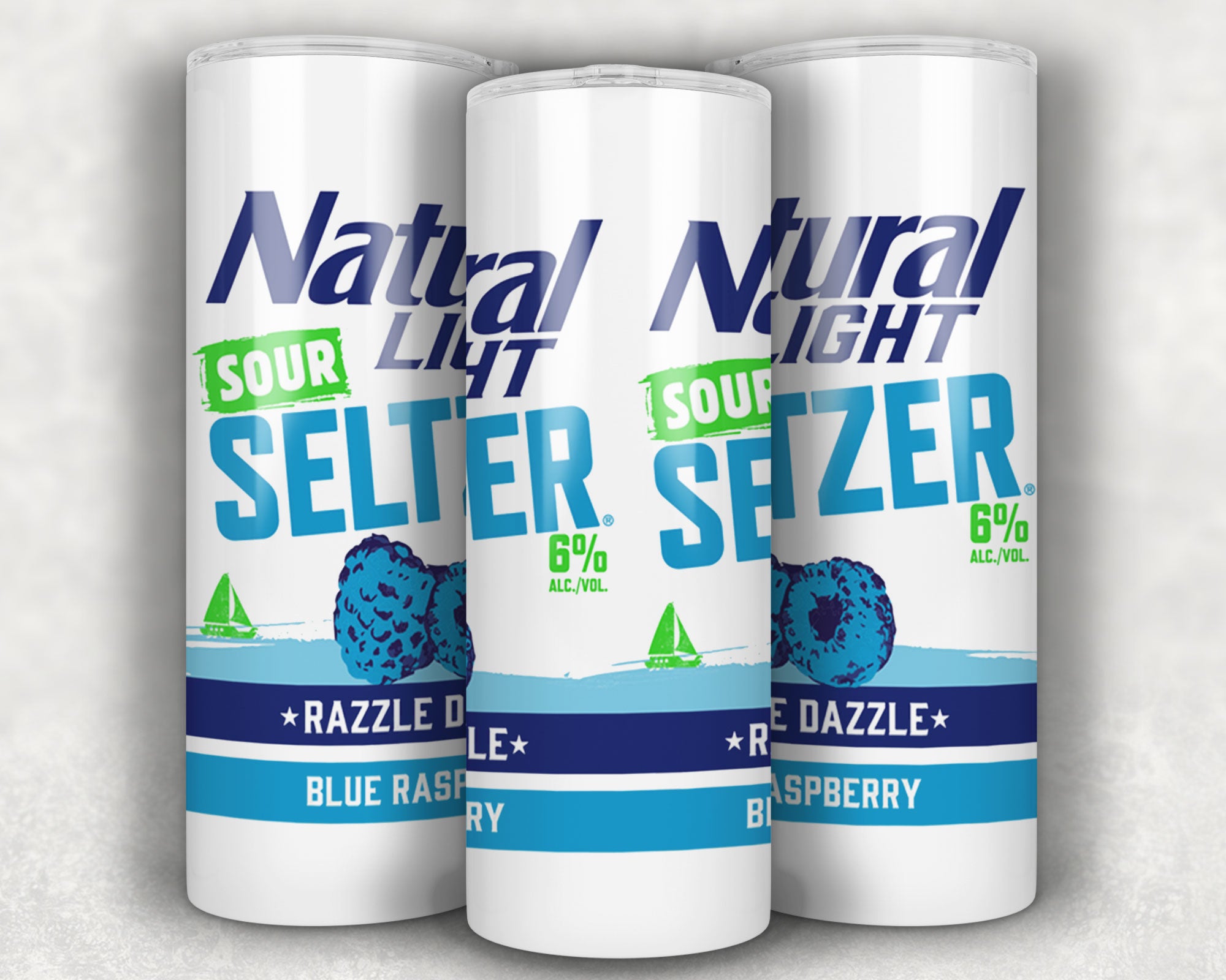 Natural-Light Seltzer - Blue Raspberry – T-Rex Mugs & More