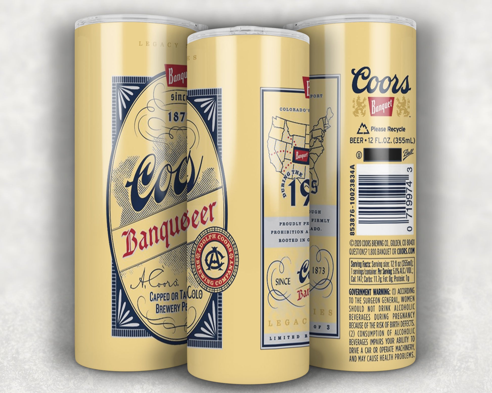 Coors Banquet Legacy Can 1930's TRex Mugs & More